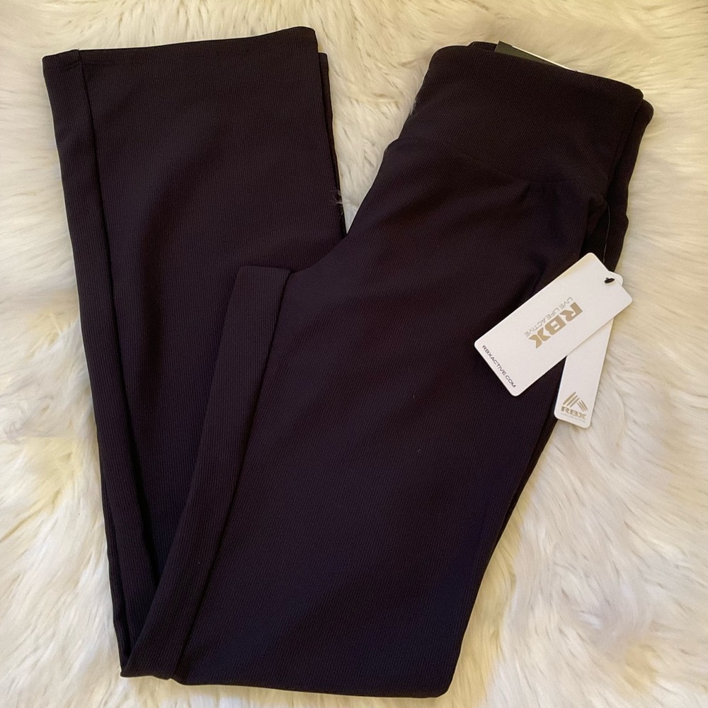 RBX Performance Rib Boot Cut Pants - NWT - Size Medium - Black - Picture 2 of 9
